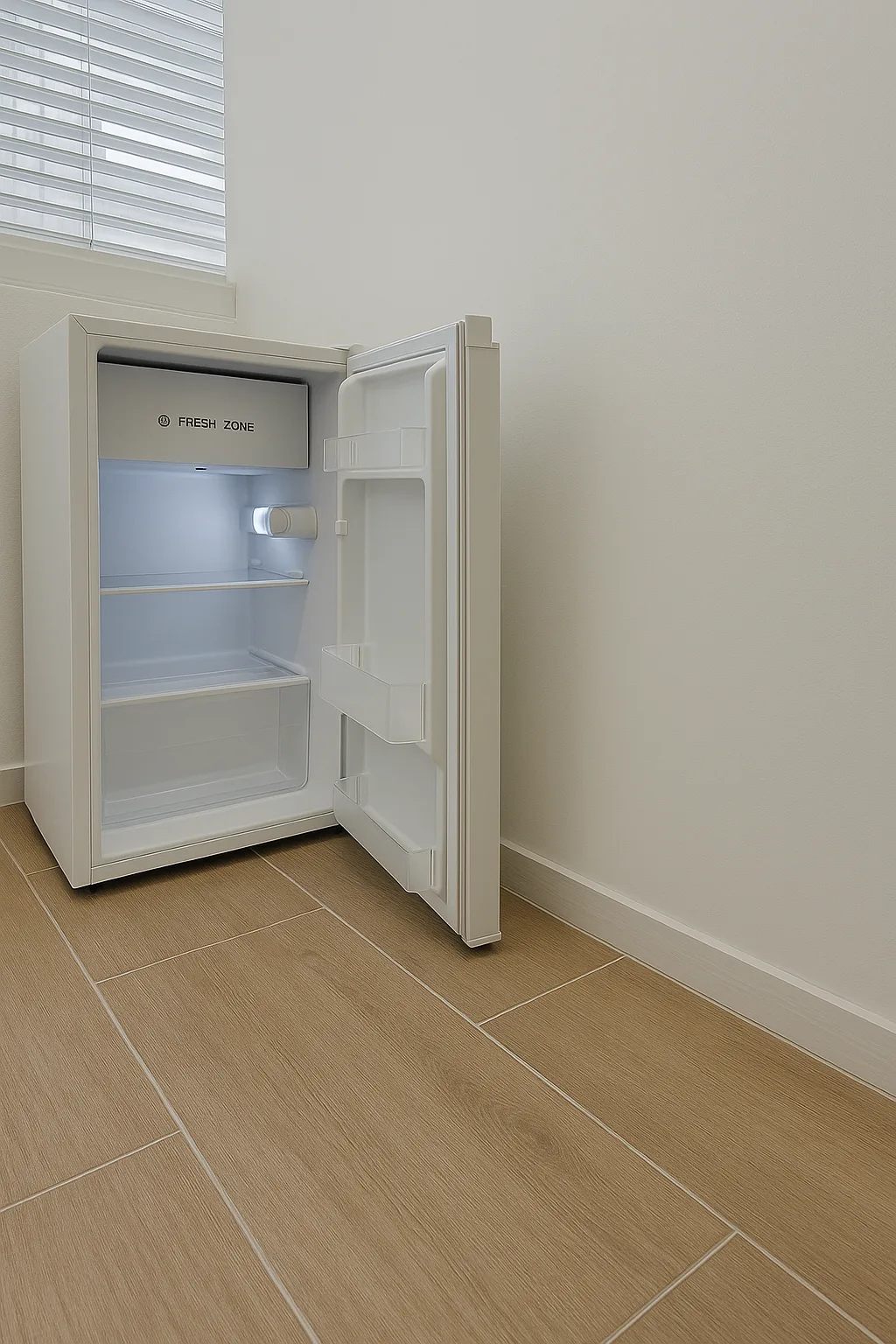 Eigener Kühlschrank im Zimmer im NonStop Home